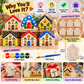 DIY Gypsum House Painting Kit for Kids, Miniature Home