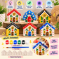 DIY Gypsum House Painting Kit for Kids, Miniature Home