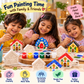 DIY Gypsum House Painting Kit for Kids, Miniature Home