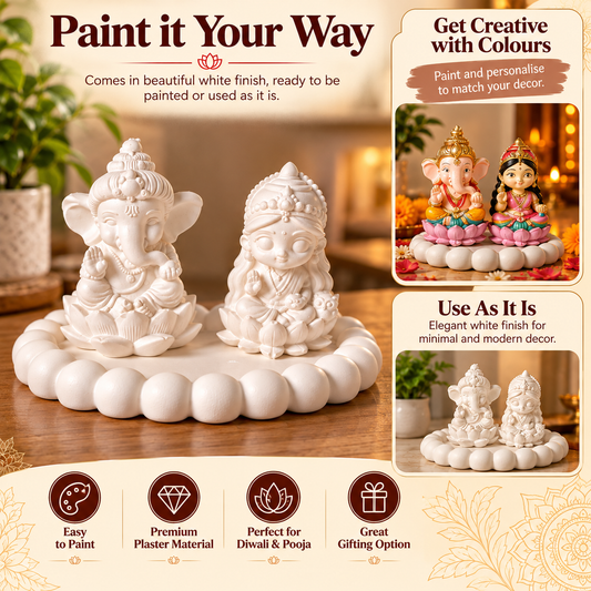 Diy Diwali kit Ganesha Laxmi with Bubble  Tray