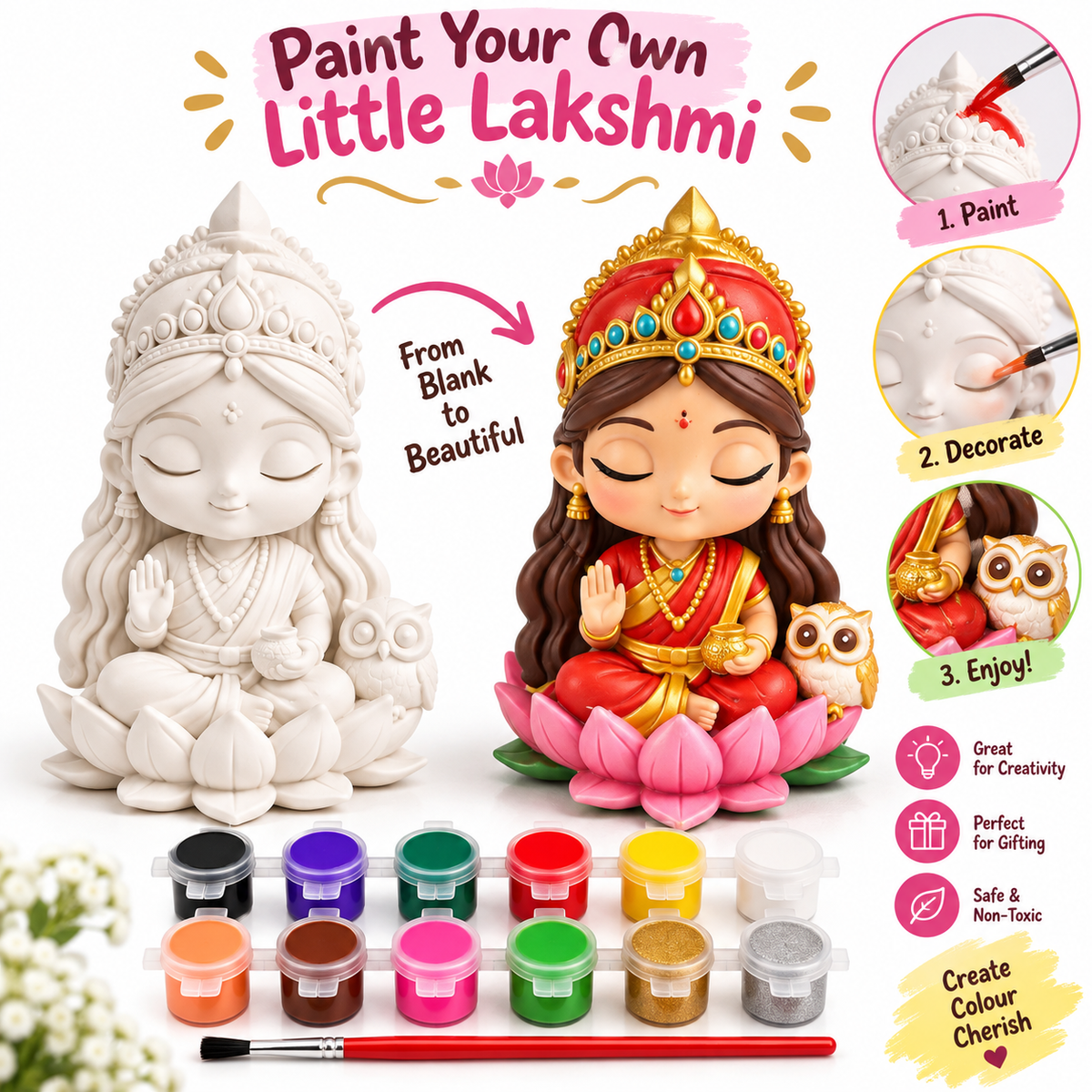 Lakshmi Idol Painting Kit